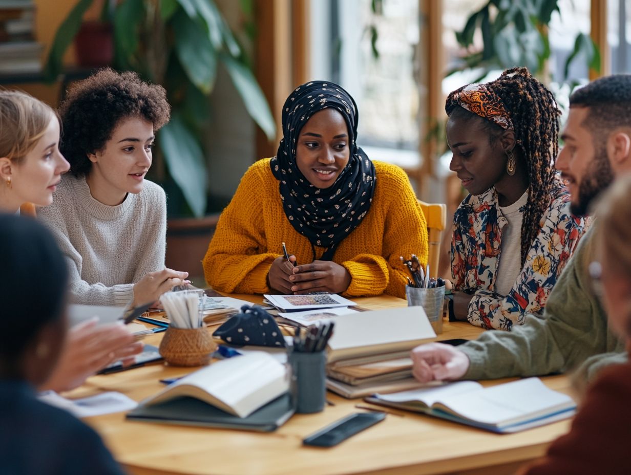 Educator practicing active listening and empathy in a classroom setting