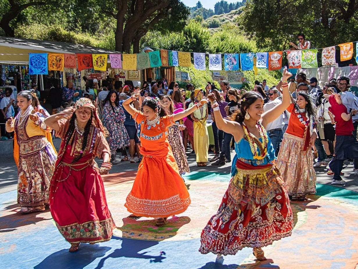 Celebrating cultural diversity at a festival