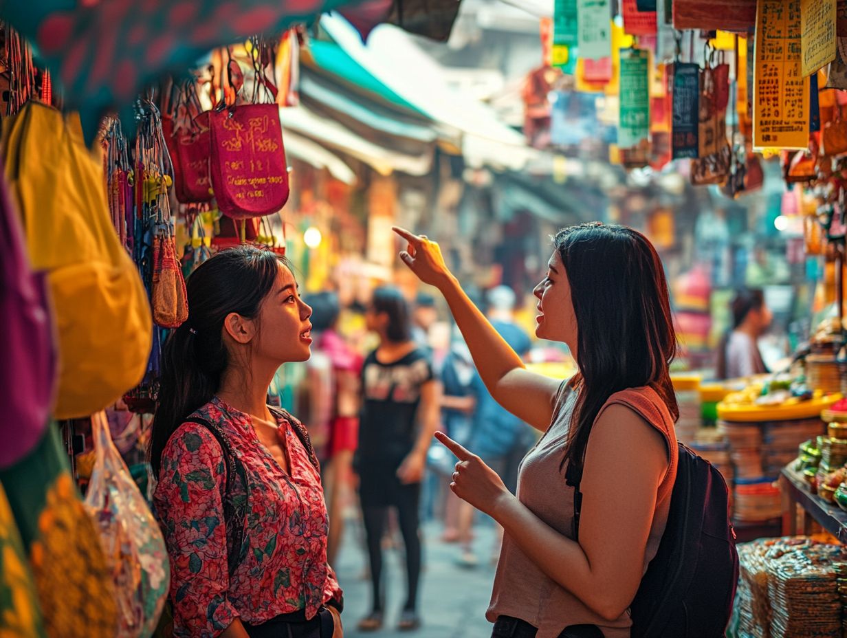 A local gathering illustrating the challenges of language barriers and culture shock