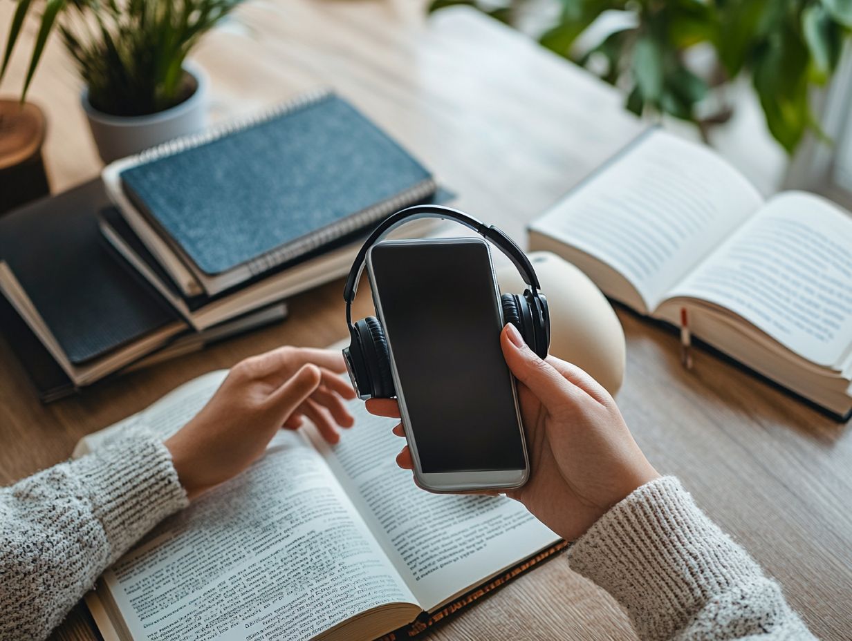 How can using podcasts enhance language skills?